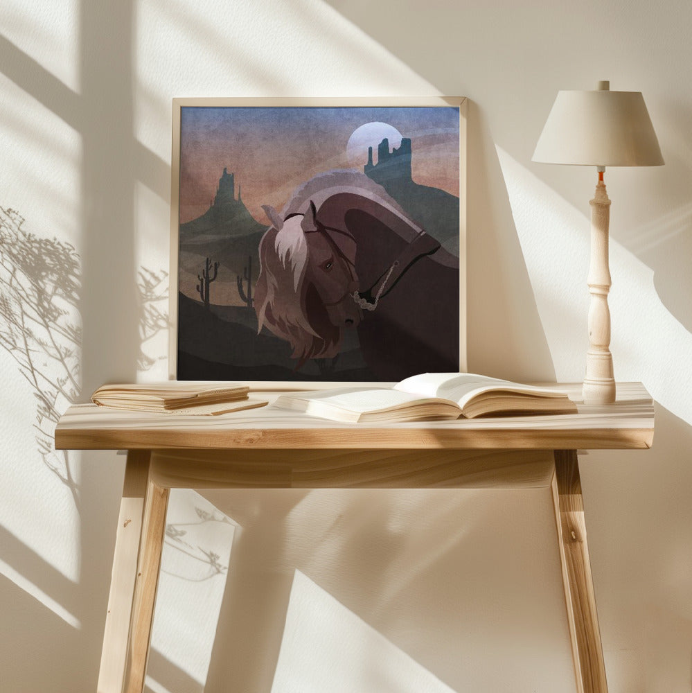 Cowboy Horse Poster